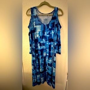 Susan Graver cold-shoulder dress Size XL